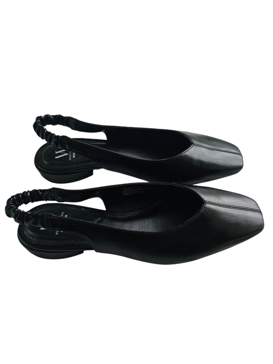 Worthington Shoes - NWOT Worthington Black Ruched Slingback Square-Toe Flats With Memory Foam